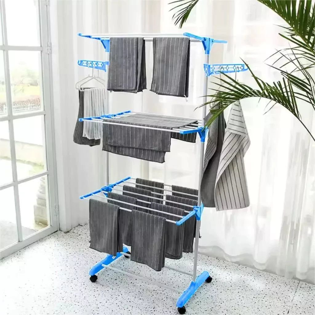 Varal De Chão 3 Andares Vertical Reforçado - Entrega Grátis