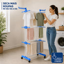 Varal De Chão 3 Andares Vertical Reforçado