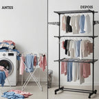 Varal De Chão 3 Andares Vertical Reforçado - Entrega Grátis