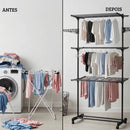 Varal De Chão 3 Andares Vertical Reforçado
