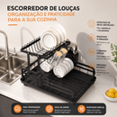 Escorredor de Louças Em Aço Carbono Anti-Ferrugem
