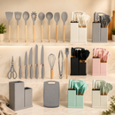 Conjunto de Facas e Utensílios de Cozinha com 19 Peças