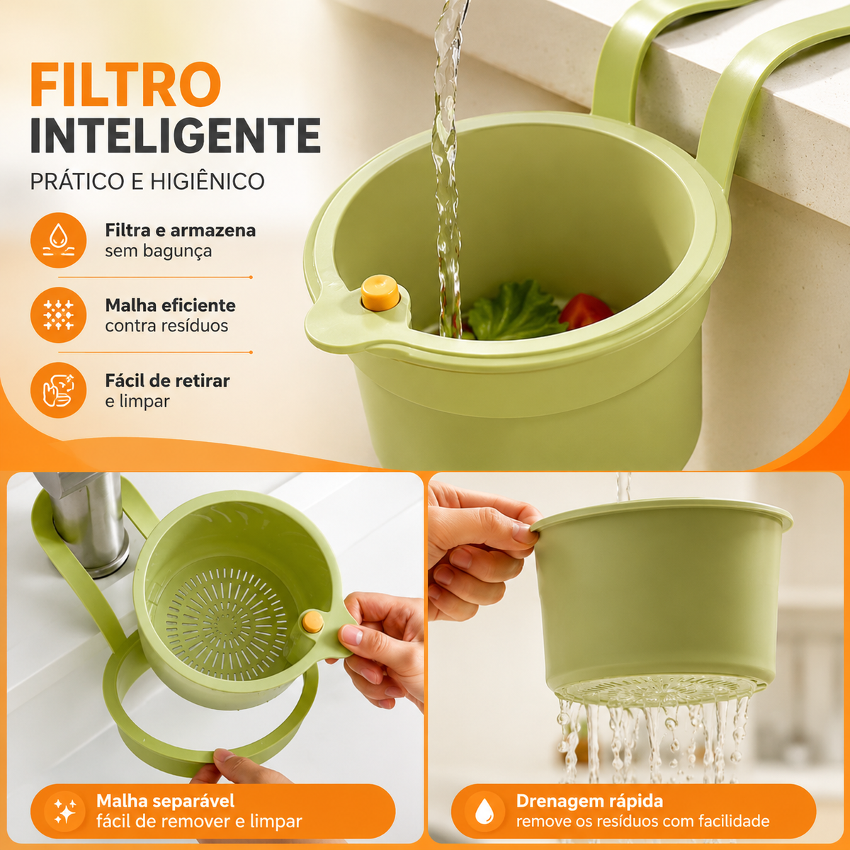 Filtro de Pia Inteligente - Entrega Grátis