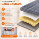 Kit Completo de Limpeza Inteligente - 9 Peças (Esfregão e Balde Dobrável com Raspador de Desaguamento)