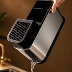 Porta Facas e Talheres Premium em Aço Inoxidável - Entrega Grátis