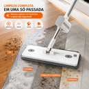 Kit Completo de Limpeza Inteligente - 9 Peças (Esfregão e Balde Dobrável com Raspador de Desaguamento)