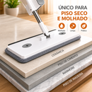 Kit Completo de Limpeza Inteligente - 9 Peças (Esfregão e Balde Dobrável com Raspador de Desaguamento)