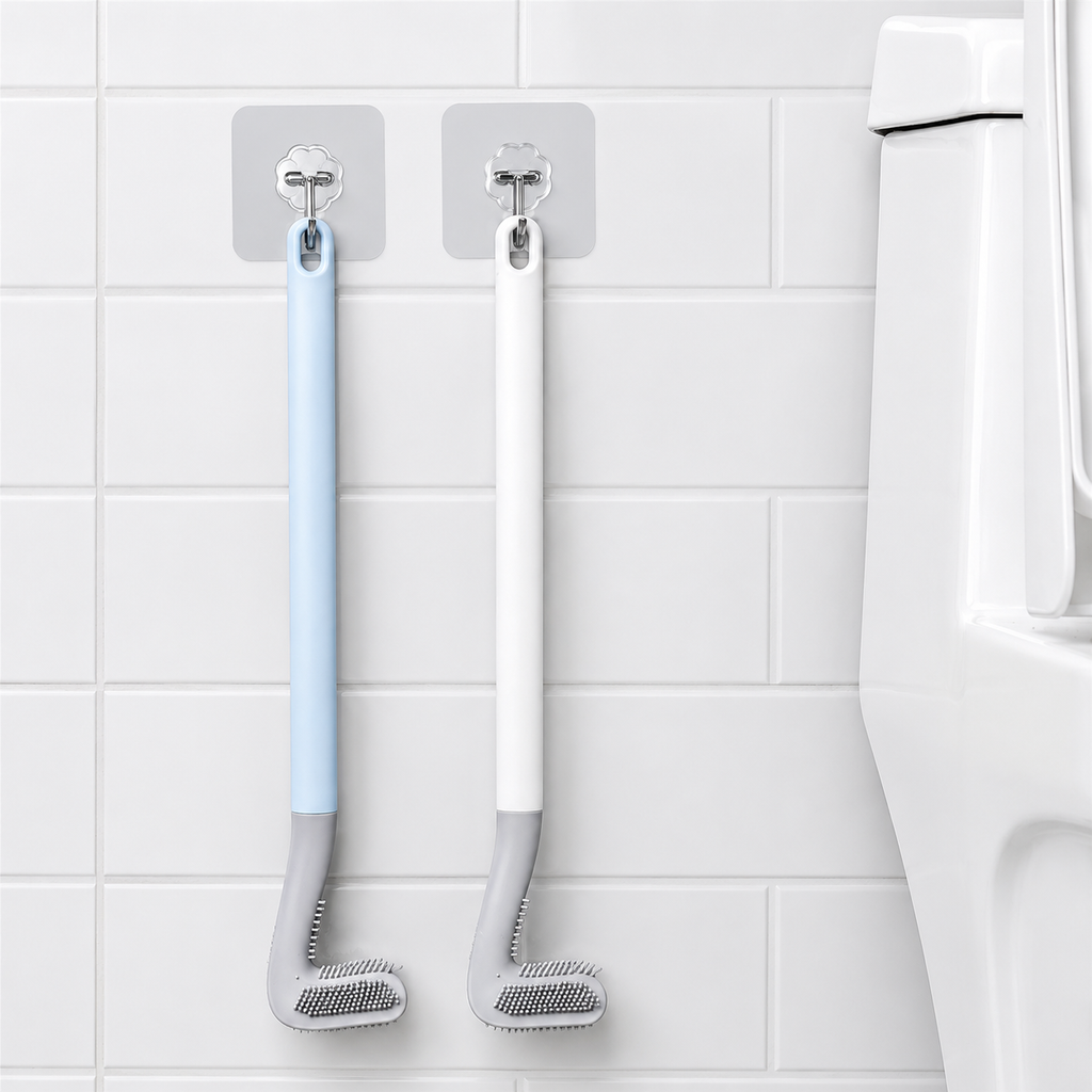 Escova de Silicone Flexível para Vaso Sanitário - Entrega Grátis