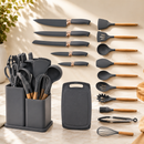 Conjunto de Facas e Utensílios de Cozinha com 19 Peças