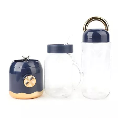 Mini Liquidificador Portátil Estilo Retrô com 10 Lâminas - Entrega Grátis